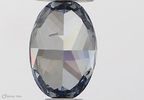 0.31 CT Fancy Intense Blue OVAL