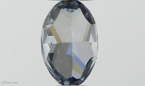 0.3 CT Fancy Intense Blue OVAL