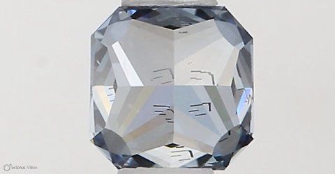 0.31 CT Fancy Vivid Blue SQUARE RADIANT