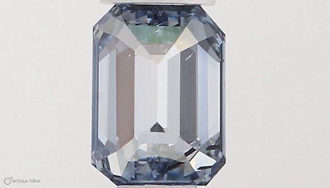0.37 CT Fancy Intense Blue EMERALD