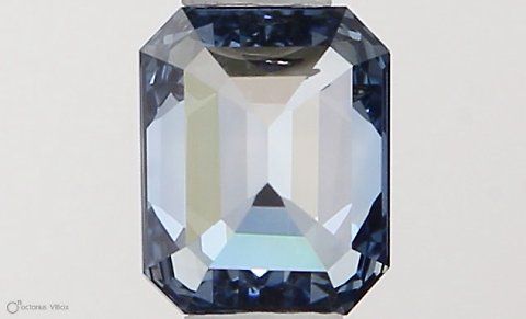 0.33 CT Fancy Vivid Blue EMERALD