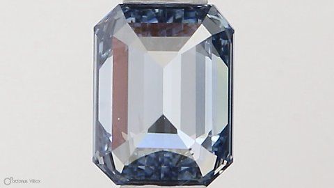 0.33 CT Fancy Intense Blue EMERALD