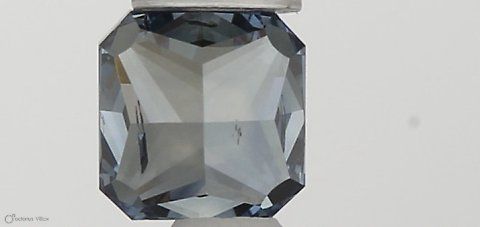 0.32 CT Fancy Vivid Blue SQUARE RADIANT