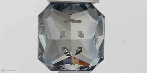 0.34 CT Fancy Vivid Blue SQUARE RADIANT