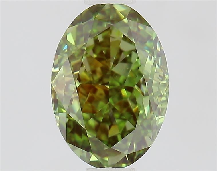 1.02 CT Fancy Vivid Green OVAL
