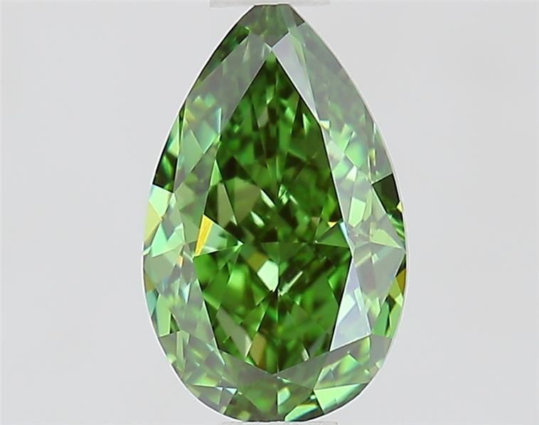 1.01 CT Fancy Vivid Green PEAR