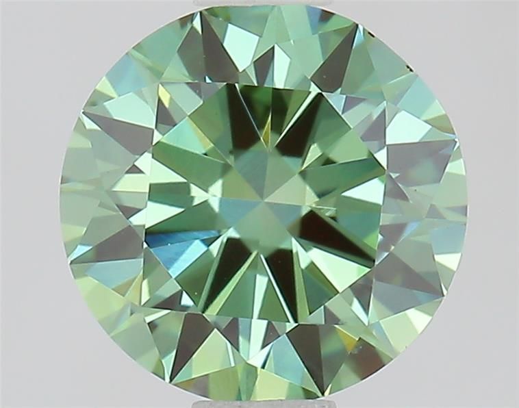 1.0 CT Fancy Vivid Green ROUND
