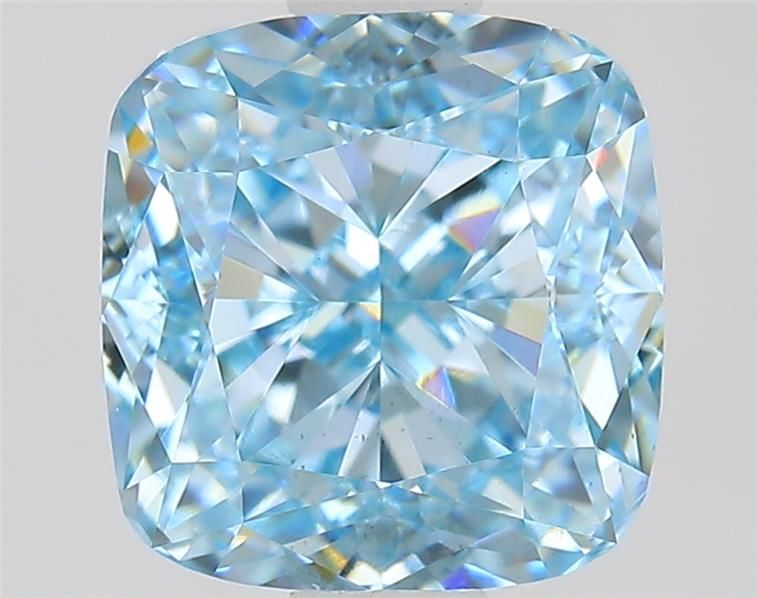 1.51 CT Fancy Intense Blue CUSHION MODIFIED