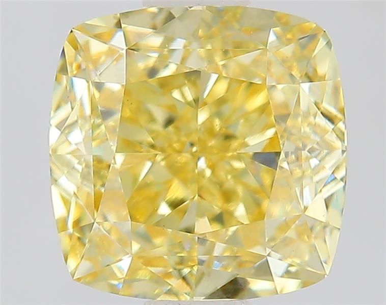 1.51 CT Fancy Yellow CUSHION MODIFIED