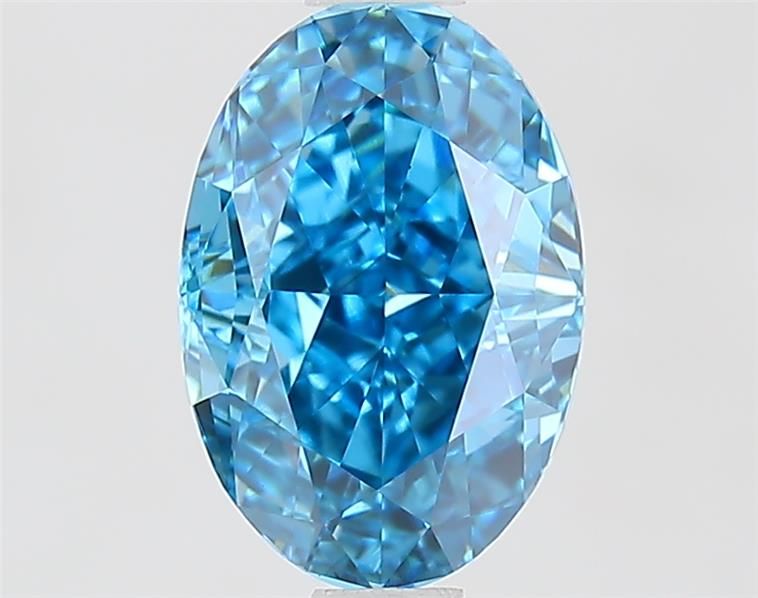 1.51 CT Fancy Vivid Blue OVAL