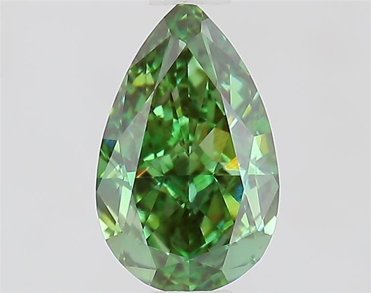 1.04 CT Fancy Vivid Green PEAR