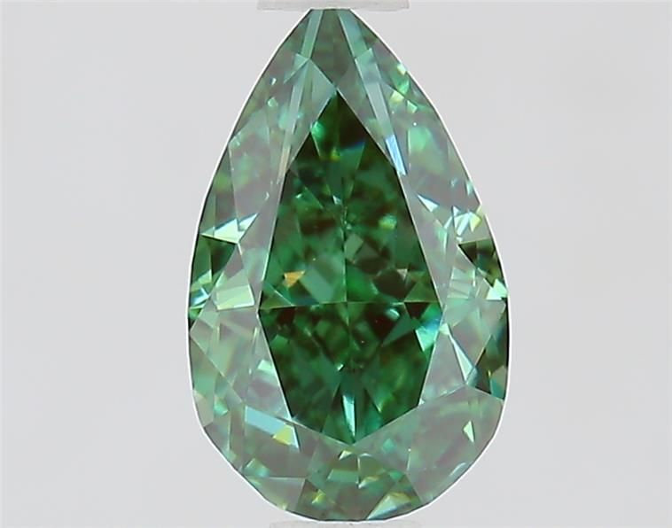 1.06 CT Fancy Vivid Green PEAR
