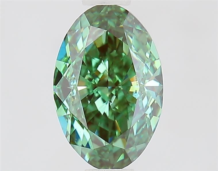 1.03 CT Fancy Vivid Green OVAL