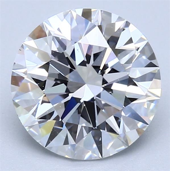 Diamant Rond 2.01 ct - Couleur D - Pureté SI1
