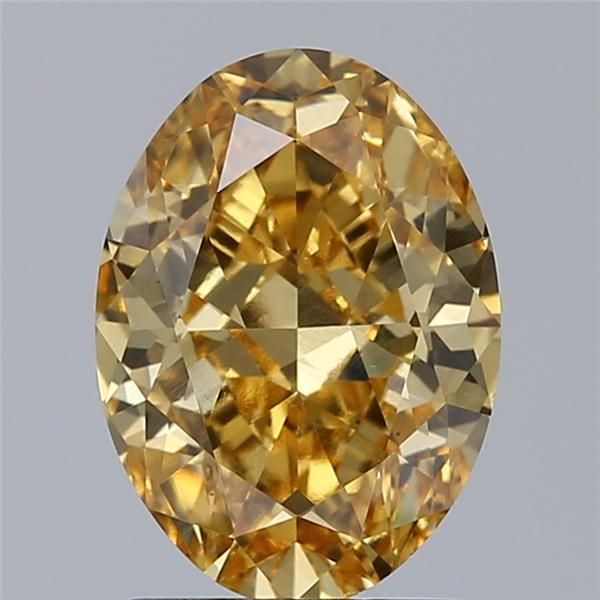 1.73 CT Fancy Intense Yellow OVAL