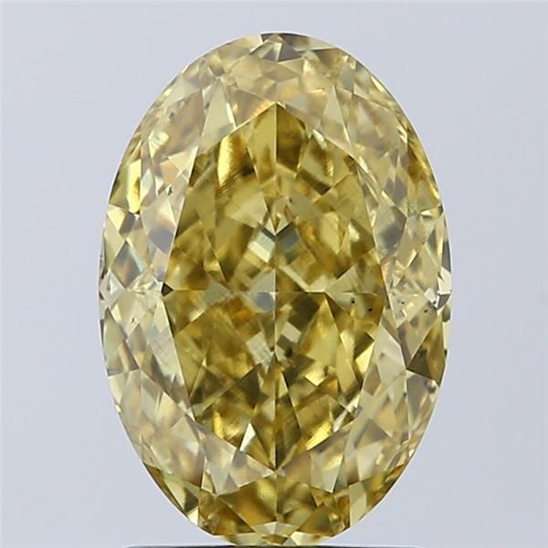 1.74 CT Fancy Vivid Yellow OVAL