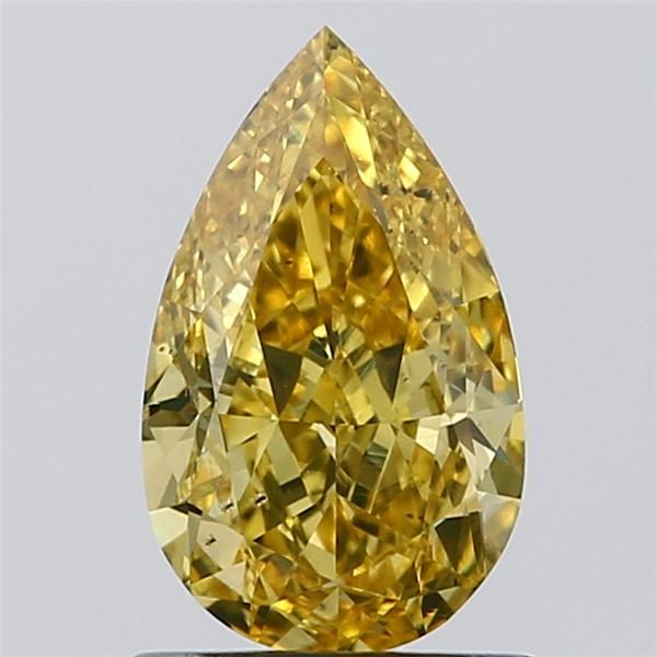 1.01 CT Fancy Vivid Yellow PEAR
