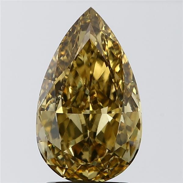 2.15 CT Fancy Intense Gray Yellow PEAR