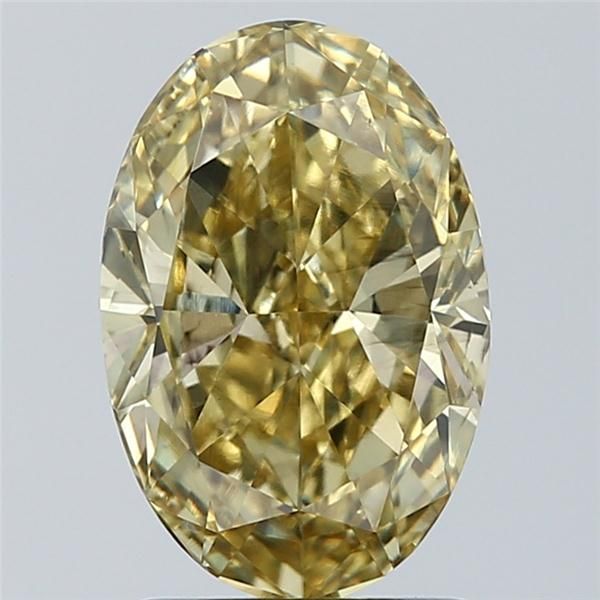 1.7 CT Fancy Vivid Yellow OVAL