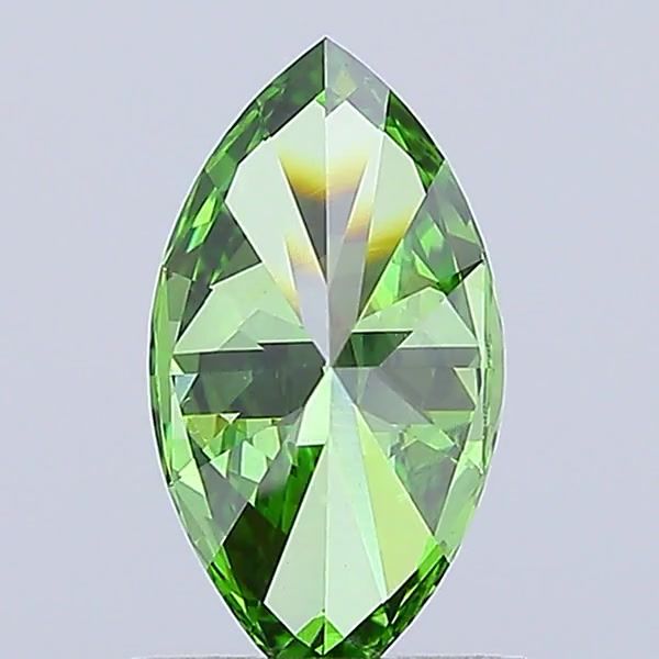 0.52 CT Fancy Vivid Green MARQUISE