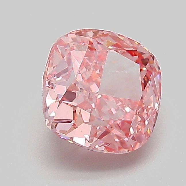 1.32 CT Fancy Vivid Pink CUSHION MODIFIED