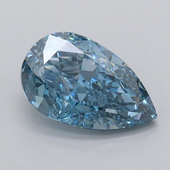 1.01 CT Fancy Vivid Blue PEAR
