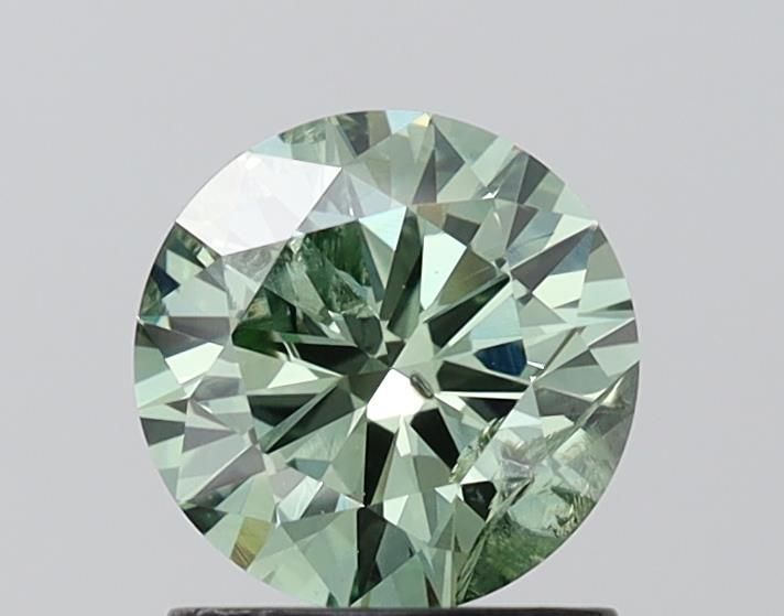 1.1 CT Fancy Vivid Green ROUND