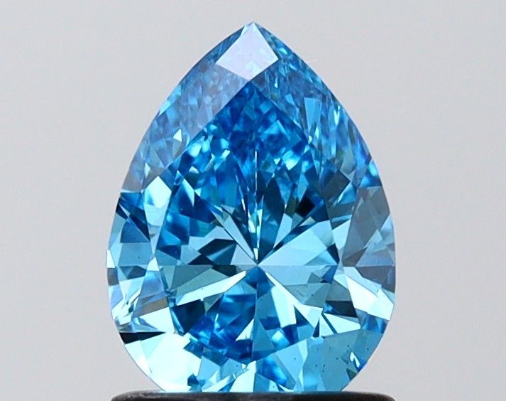 1.11 CT Fancy Vivid Blue PEAR