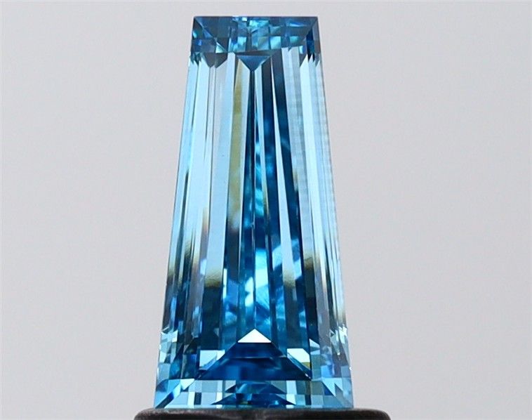 1.07 CT Fancy Vivid Blue TAPERED BAGUETTE