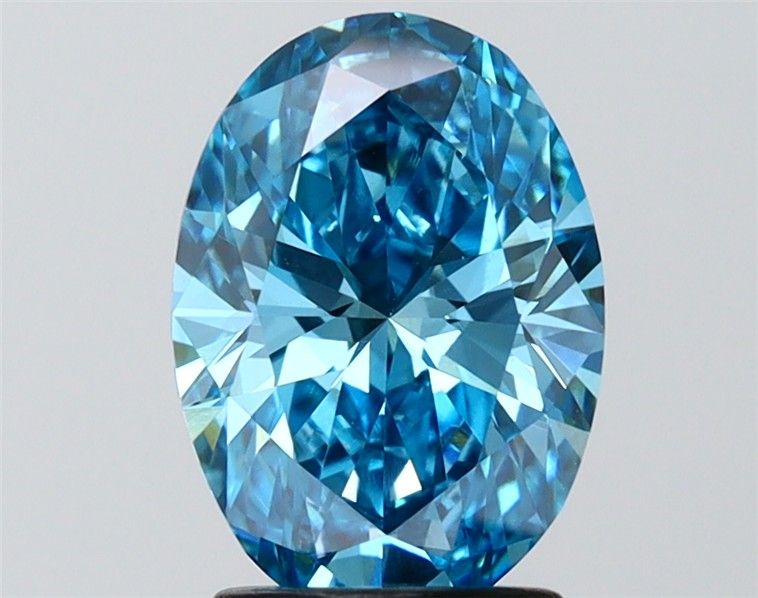2.05 CT Fancy Vivid Blue OVAL