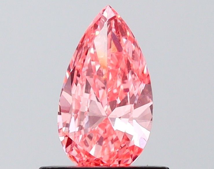 0.7 CT Fancy Vivid Pink PEAR
