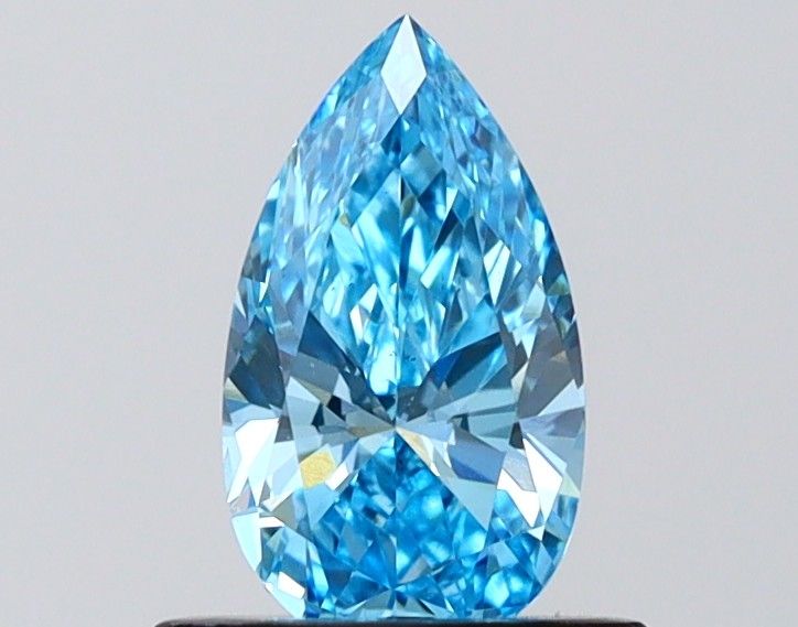 0.77 CT Fancy Vivid Blue PEAR