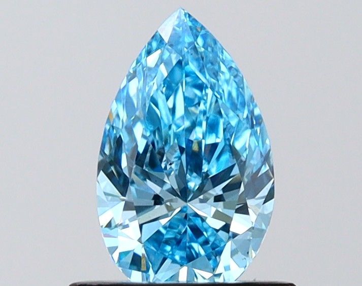 0.81 CT Fancy Vivid Blue PEAR