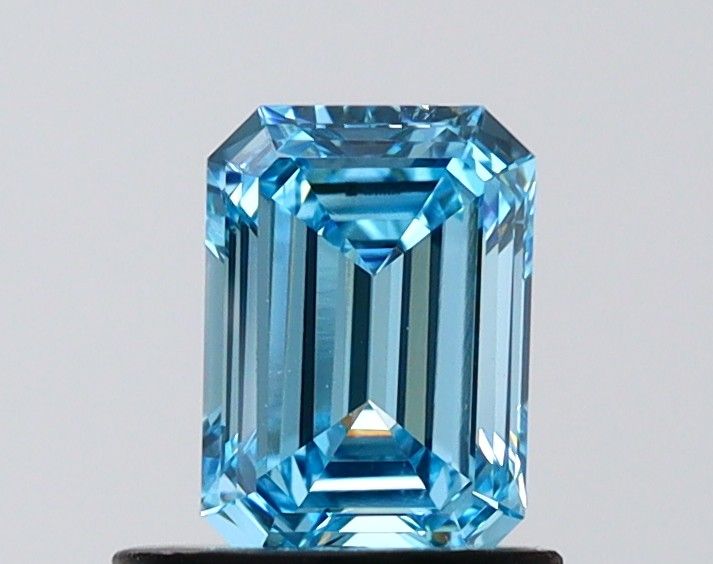 0.86 CT Fancy Vivid Blue EMERALD