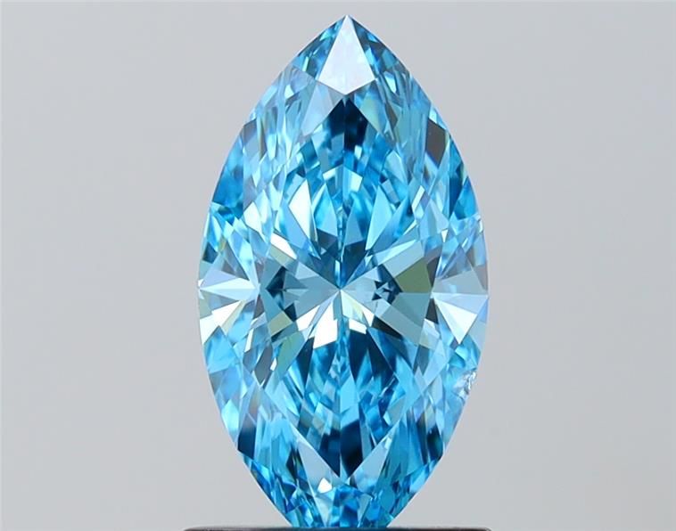 1.5 CT Fancy Vivid Blue MARQUISE