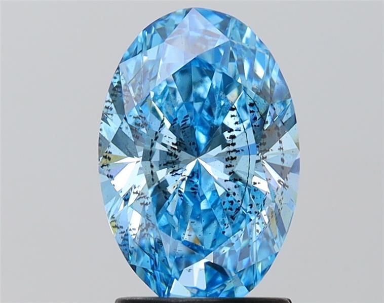 1.87 CT Fancy Vivid Blue OVAL