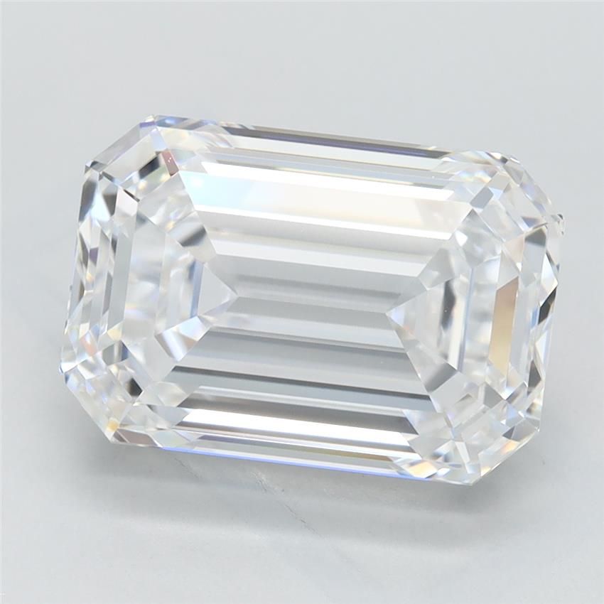 Diamant Émeraude 4.35 ct - Couleur D - Pureté VVS1