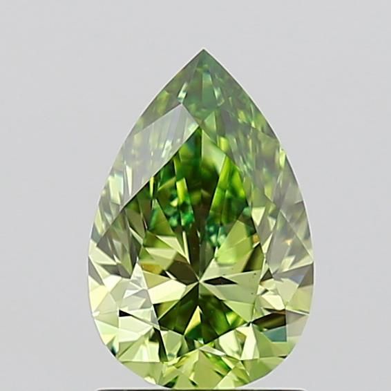 1.19 CT Fancy Vivid Green PEAR