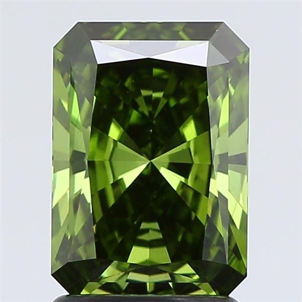 1.71 CT Fancy Vivid Green RADIANT