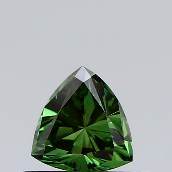 0.4 CT Fancy Vivid Green TRIANGULAR