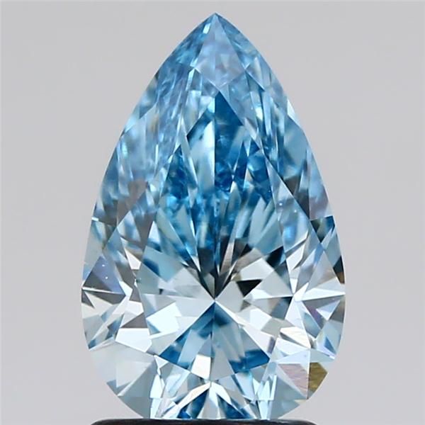 1.62 CT Fancy Vivid Blue PEAR
