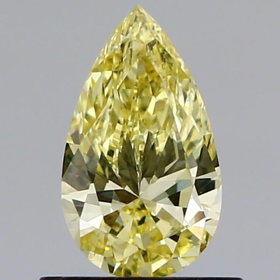 0.64 CT Fancy Intense Yellow PEAR