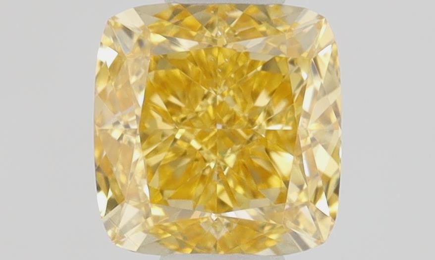Diament 0.51 ct Fancy Vivid Orangey Yellow/SI1