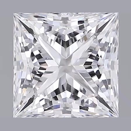 0.84 ct. princess Lab Grown Diamond front image