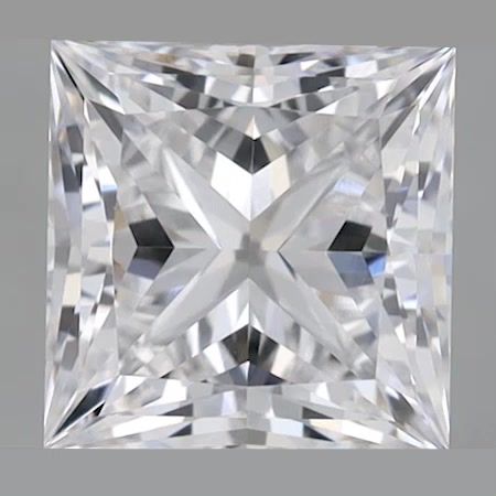 0.67 ct. princess Lab Grown Diamond front image