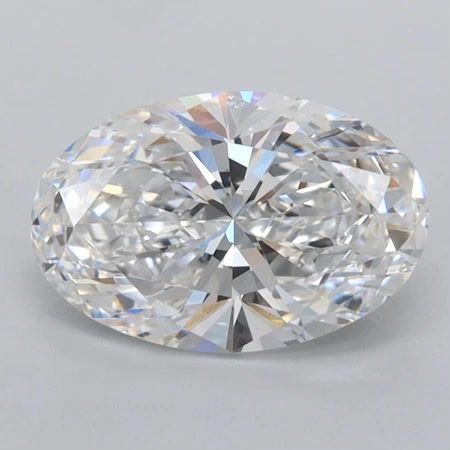 2.10 ct. oval Lab Grown Diamond front image