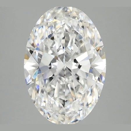 3.90 ct. oval Lab Grown Diamond front image
