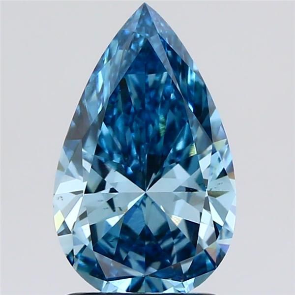 1.5 CT Fancy Vivid Blue PEAR