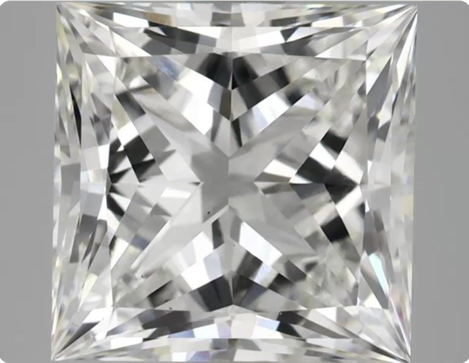 3.45 ct. princess Lab Grown Diamond front image
