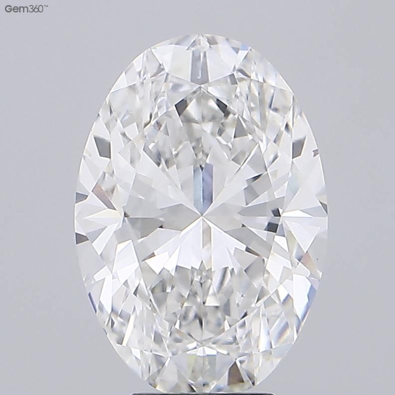6.30 ct. oval Lab Grown Diamond front image